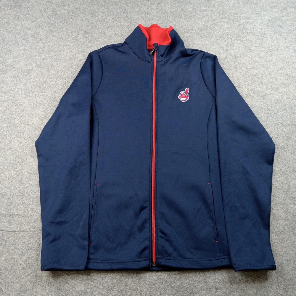 Cleveland Giants Jacket Womens Large Chief Wahoo MLB Baseball Antigua Full Zip‎